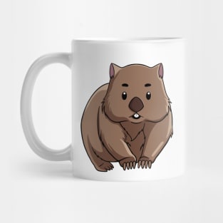 Cute Wombat Australian Animal Drawing Mug